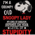 Funny Grumpy Old Nosey Dog Lady